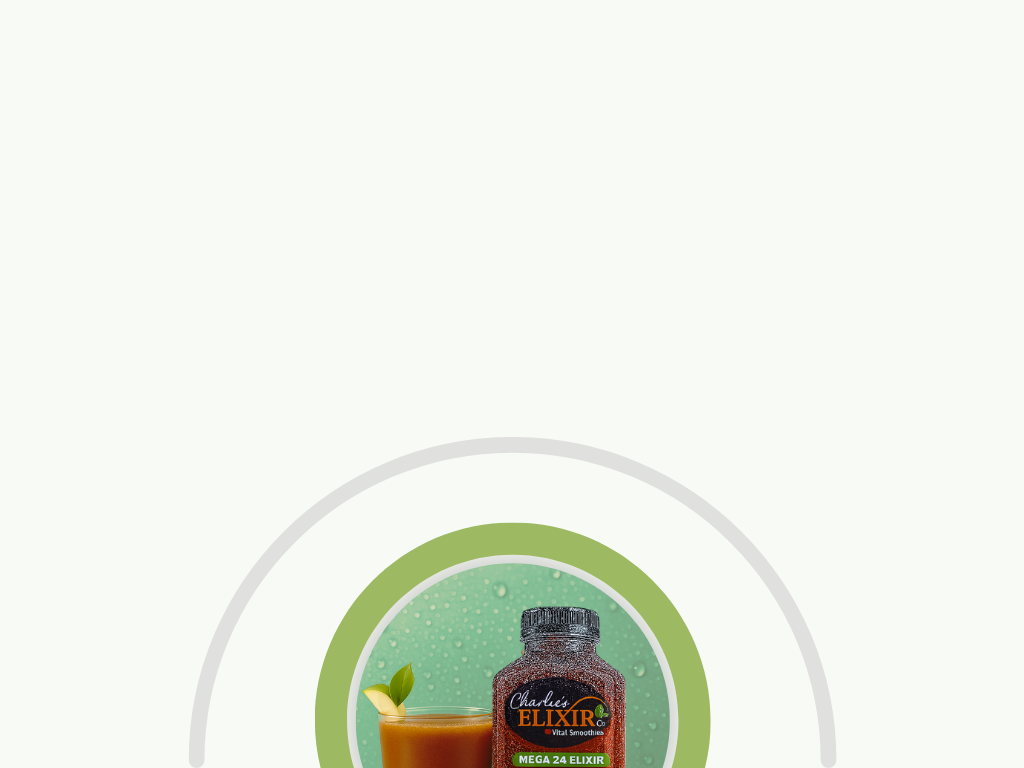 a bottle of detox drink with a smoothie glass