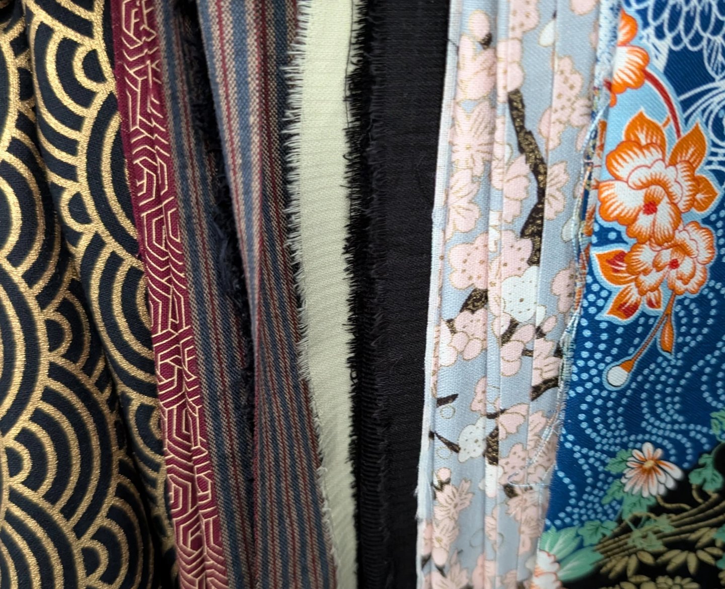 a variety of different colored fabrics and fabrics