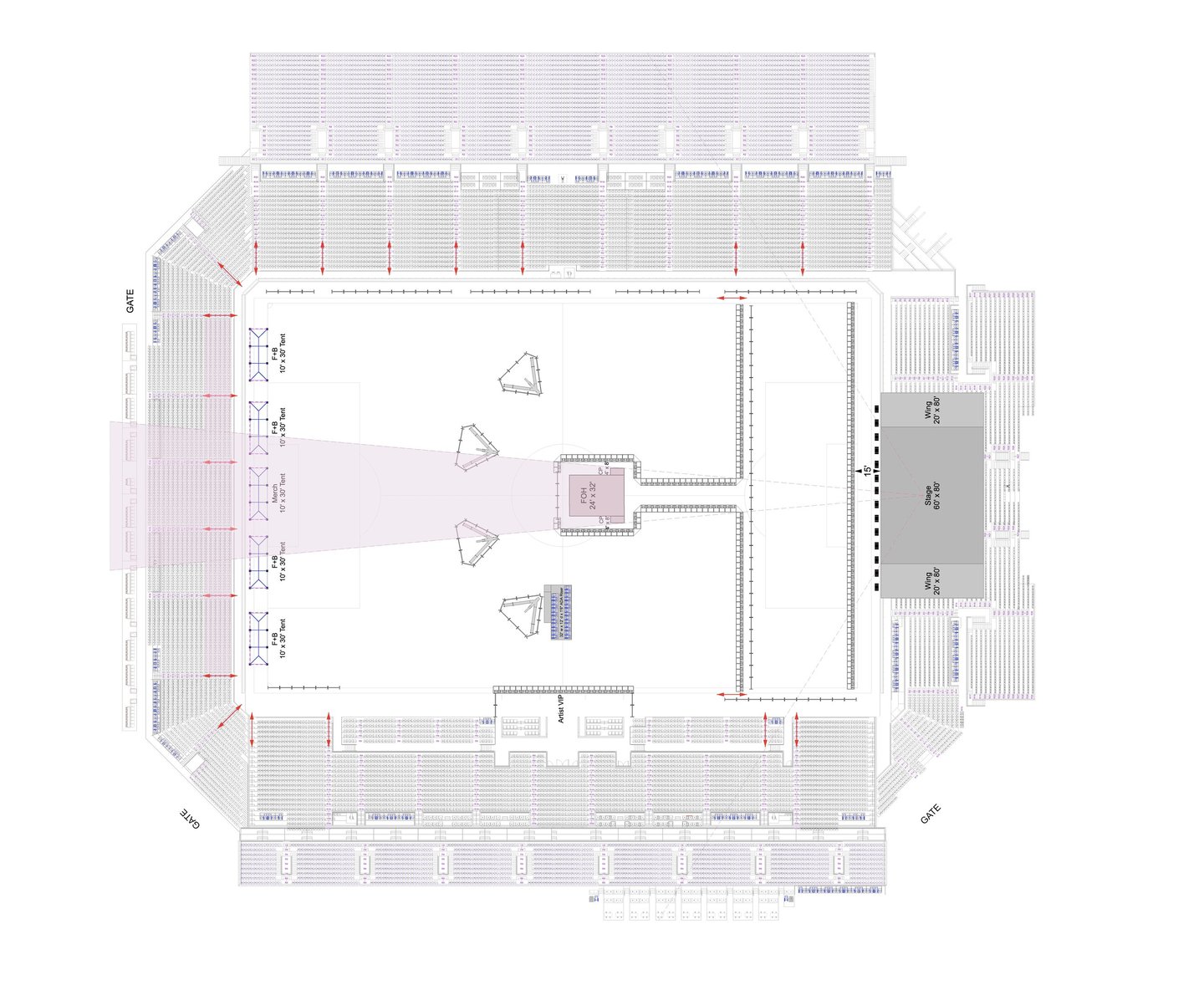 Indoor Venue - Stage Layout