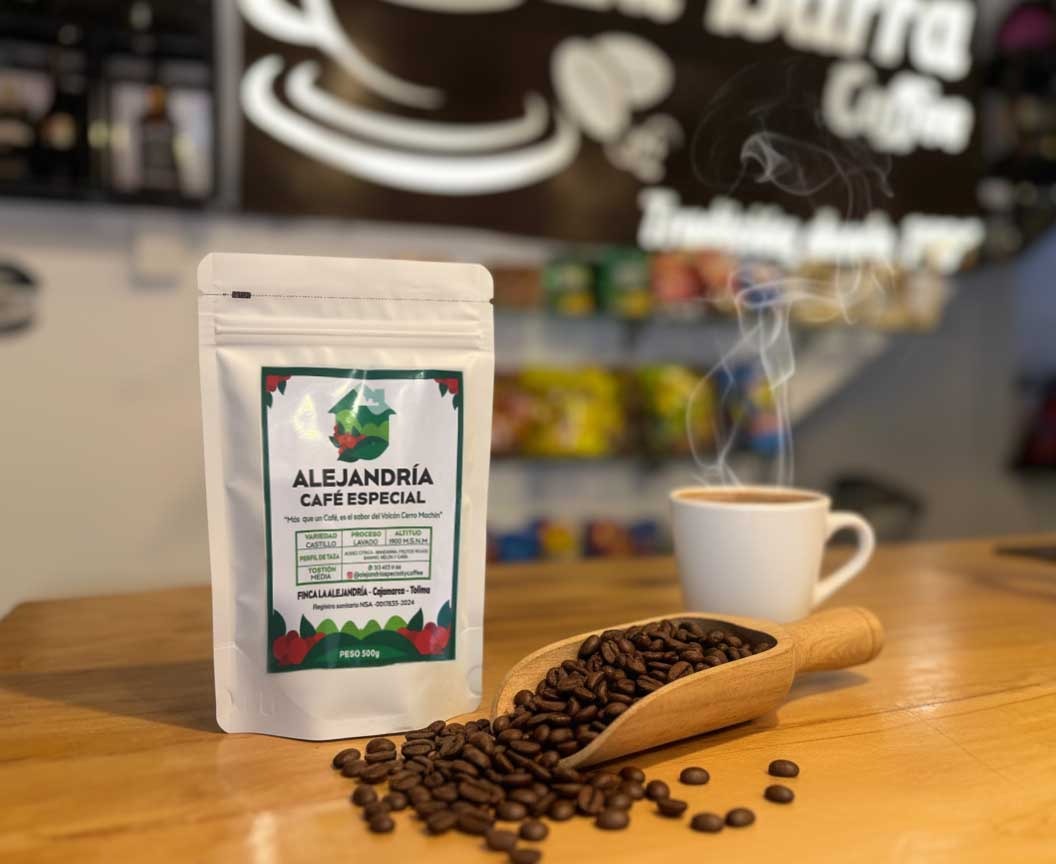 Café de origen Cajamarca Tolima - marca Alejandria en La Barra Coffe Bar