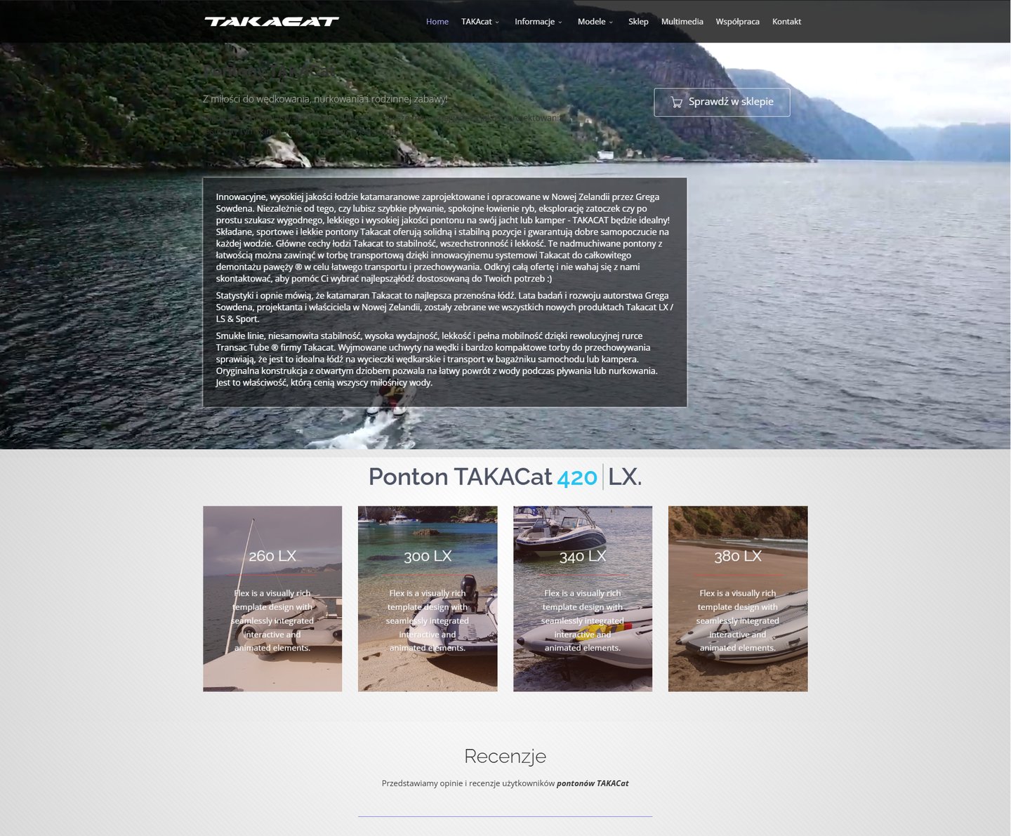PontonTakacat.pl – strona nowozelandzkich pontonów katamaranowych