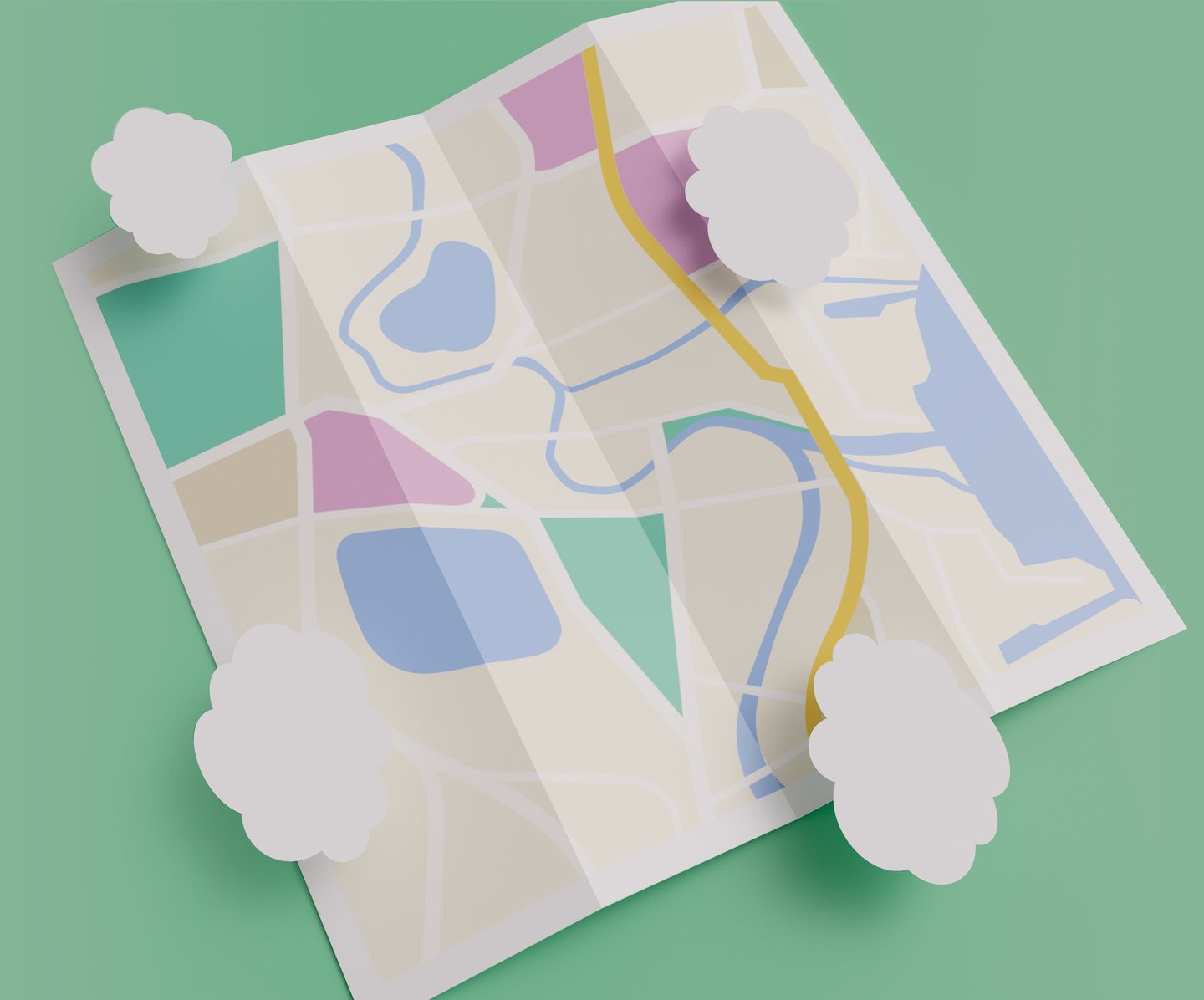 a map of a map of a city with a map of a city