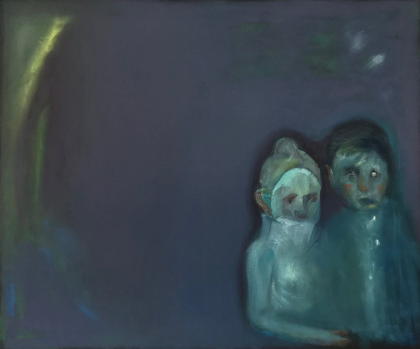 Emigracija aliejinis paveikslas Lina Mikužytė Lietuva