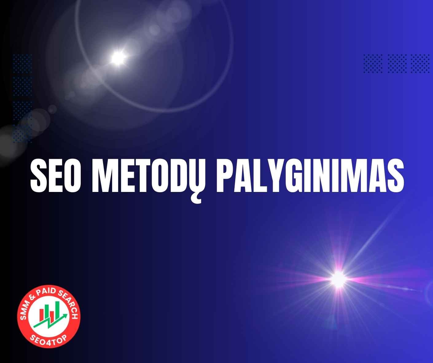 SEO metodų palyginimas