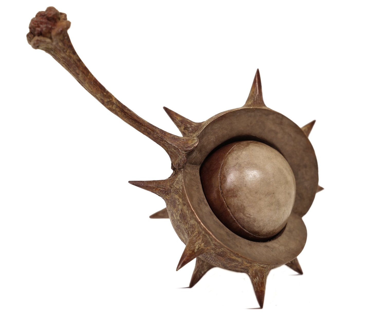 Miniature Bronze Sculpture of Conker / Horse Chestnut by contemporary sculptor Mark Richard Hall