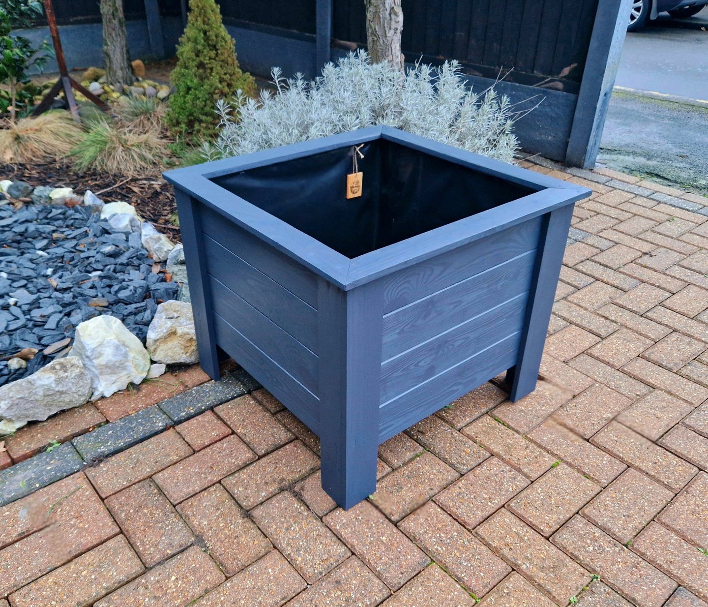 Wooden planter pair of 2 painted handmade  large size 100litre