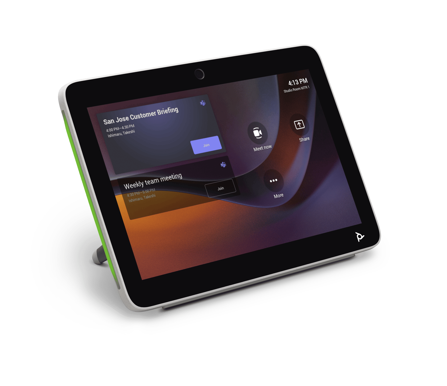 Poly TC10 touch controller for video conferencing room systems