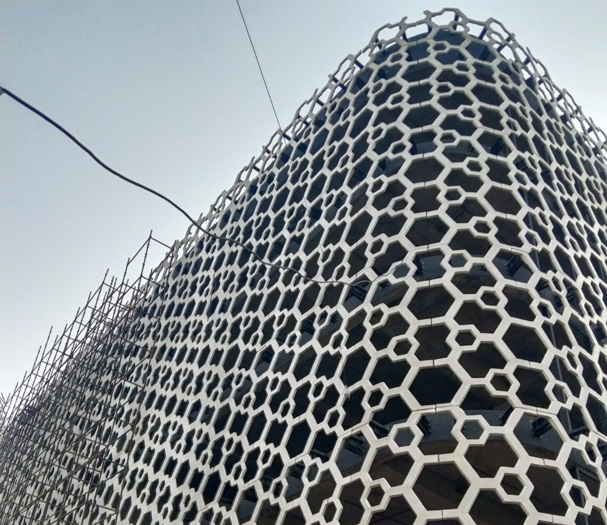 On-site structural construction progress for a client project