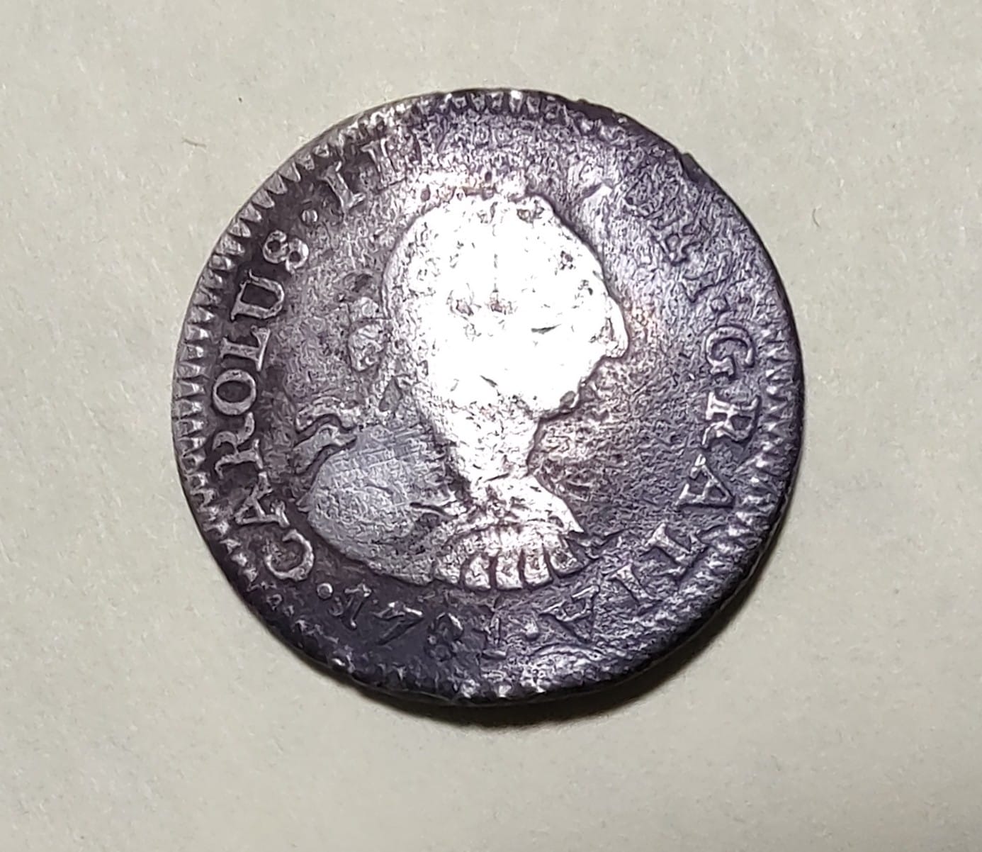 1781 Carlos Piece of 8 Silver Pillar Dollar