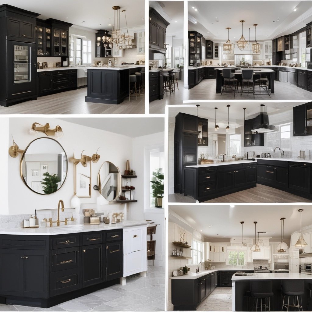 A skilled contractor working on a kitchen renovation, showcasing modern tools and materials.