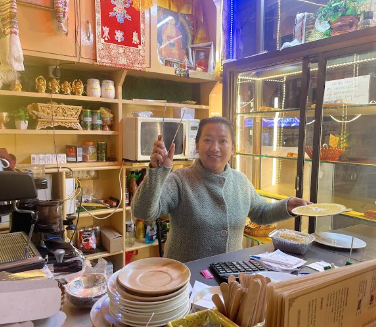 Owner of Bodhisattva, Leh Market.