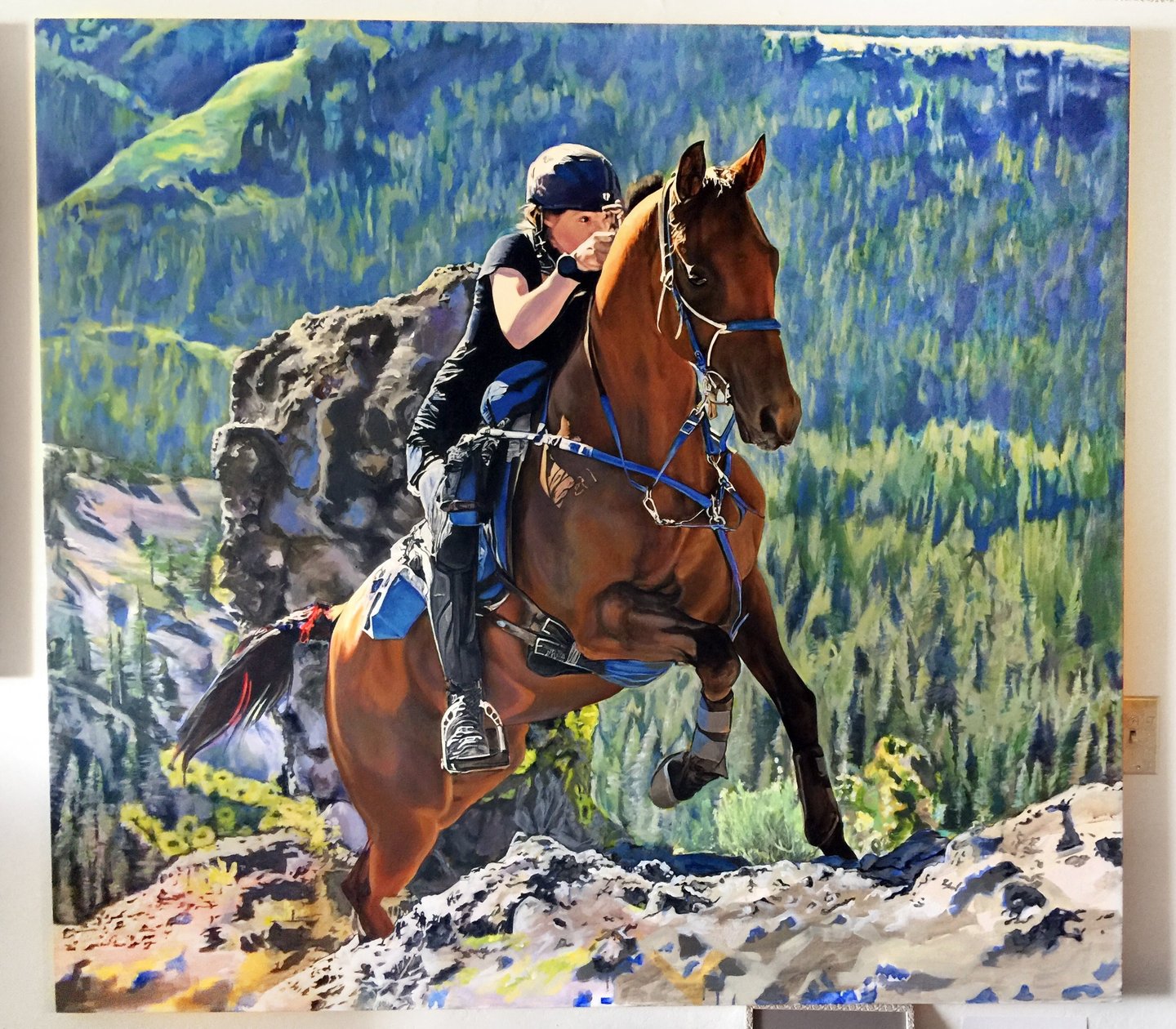 Mollie & Mack, 70" x 64" Acrylic on canvas, 2023