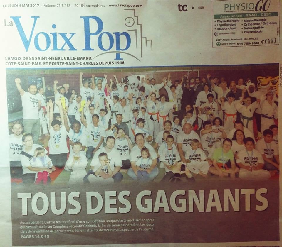 Article au journal METRO