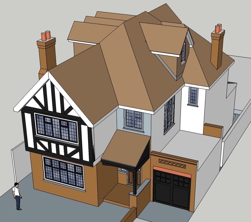 Conservation area house 3D