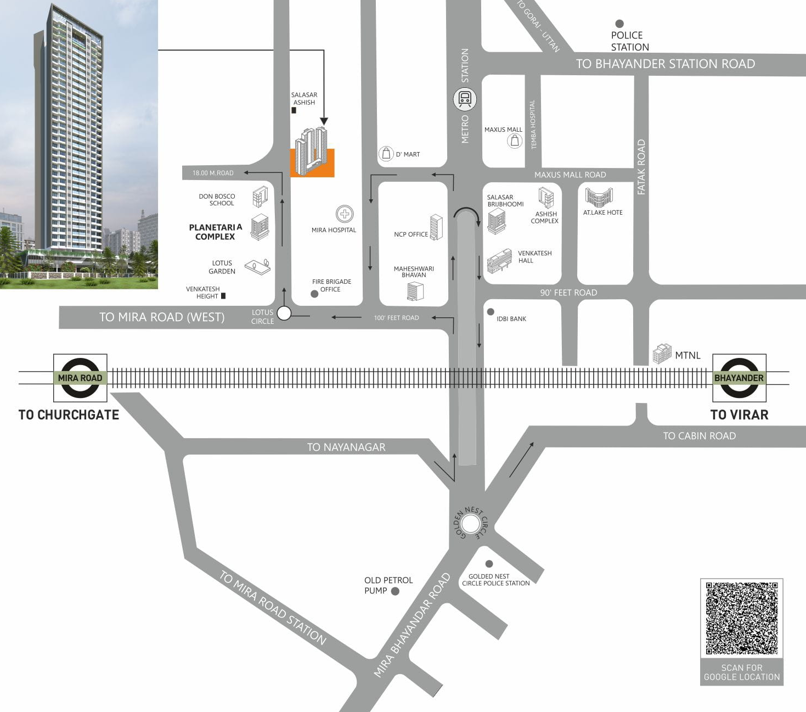 LOCATION NARMADA LIFESTYLE BHAYANDAR WEST