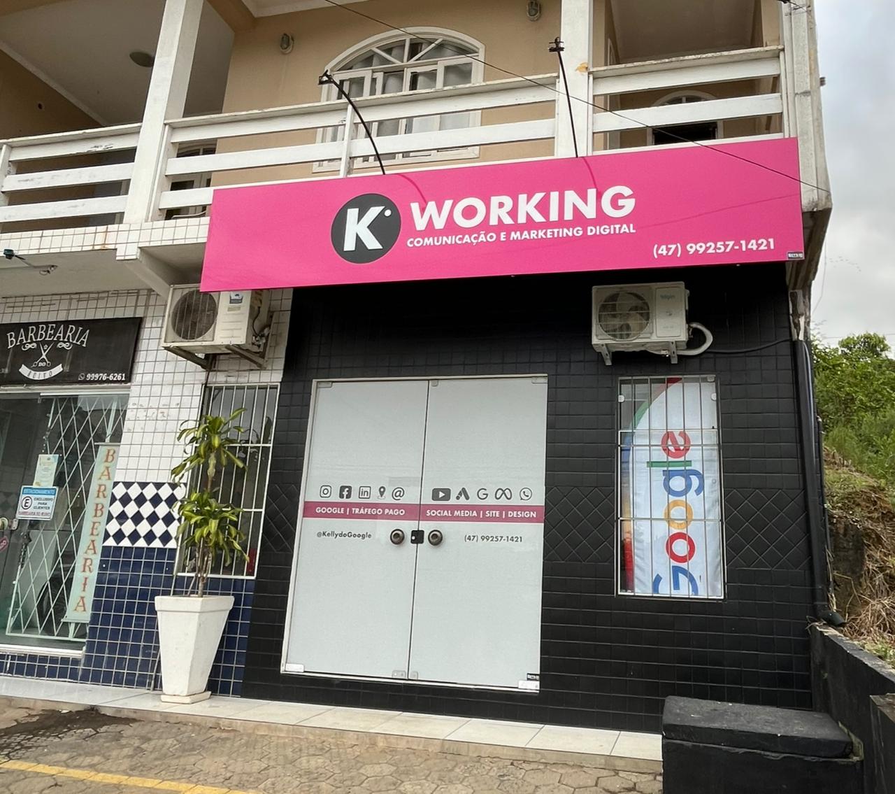 k working comunicação e marketing digital  e google em joinville