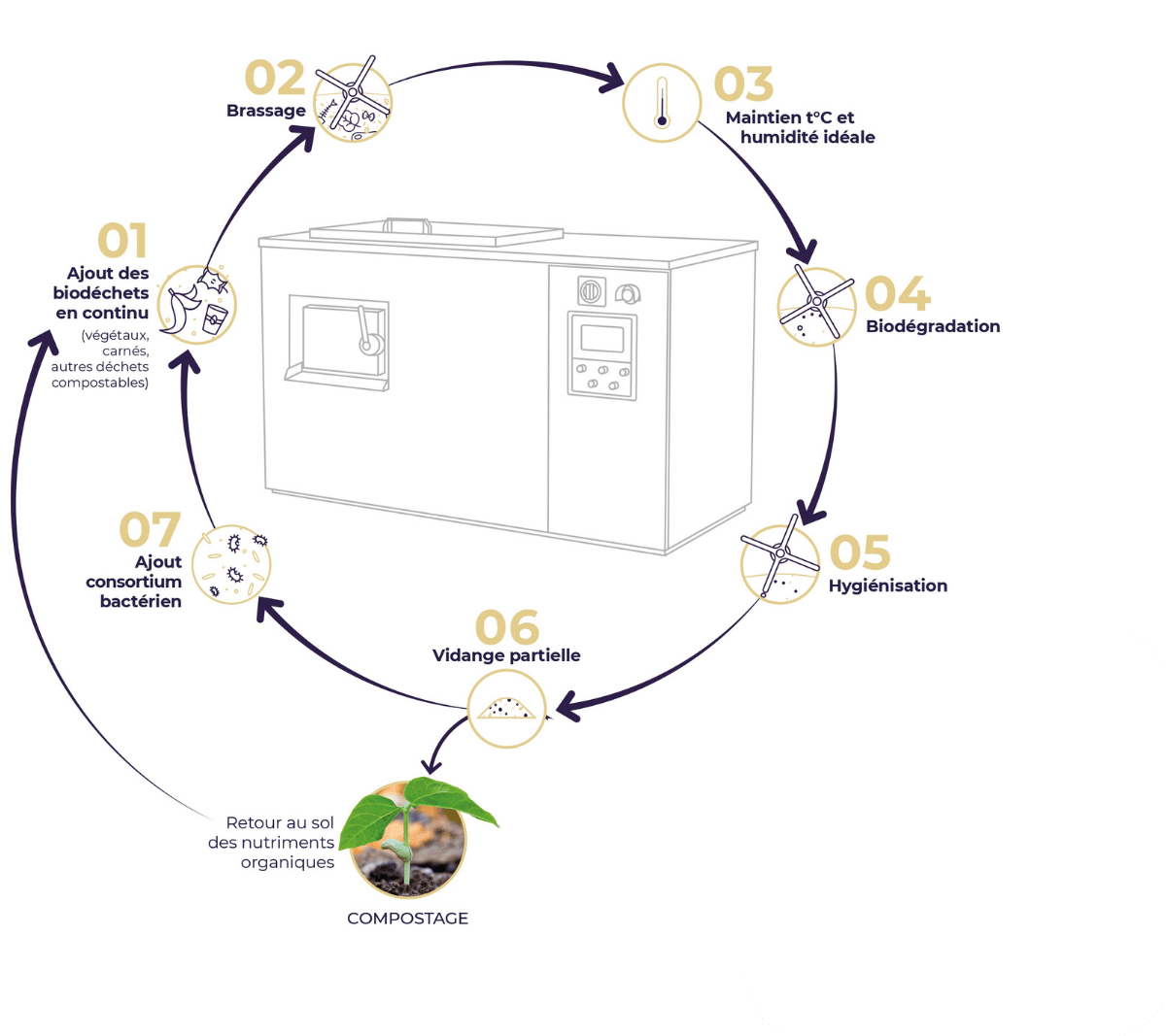 fonctionnement éco-digesteur