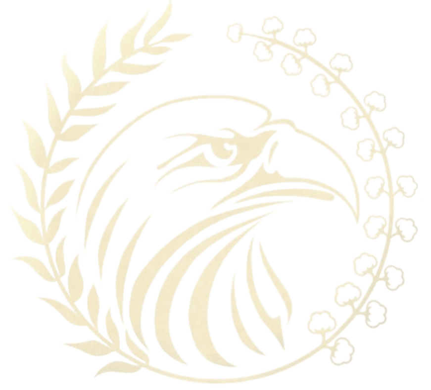 a golden eagle with a laurel and laurels