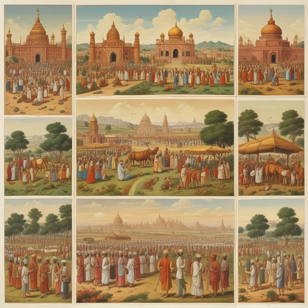 A vibrant, colorful illustration of diverse last names connected by lines, symbolizing heritage and connection.