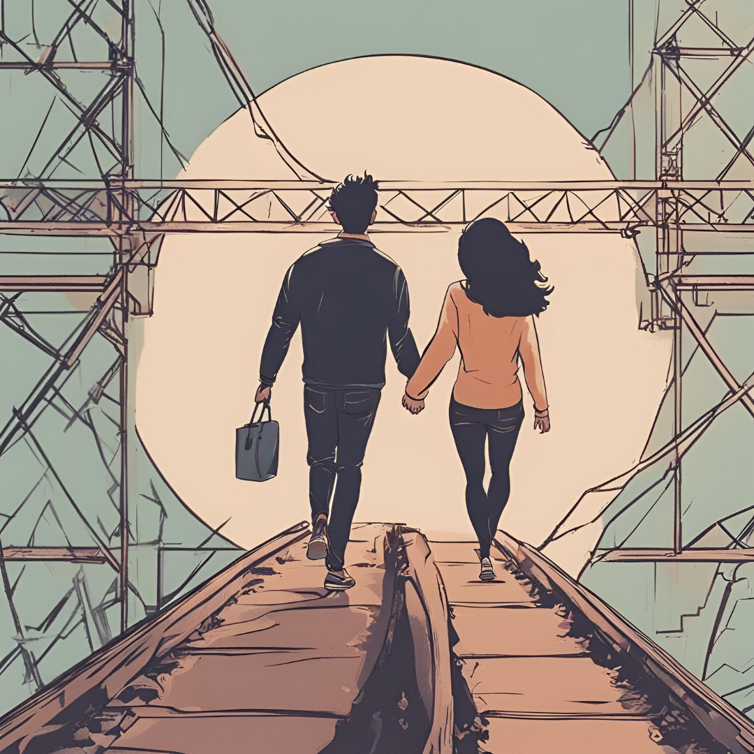 Casal se Apoiando Mutuamente