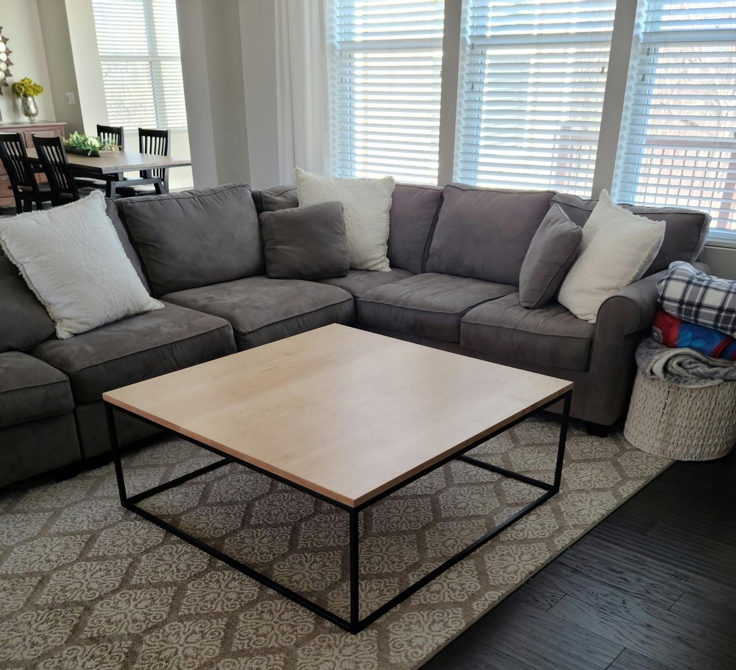 Handmade oak coffee table
