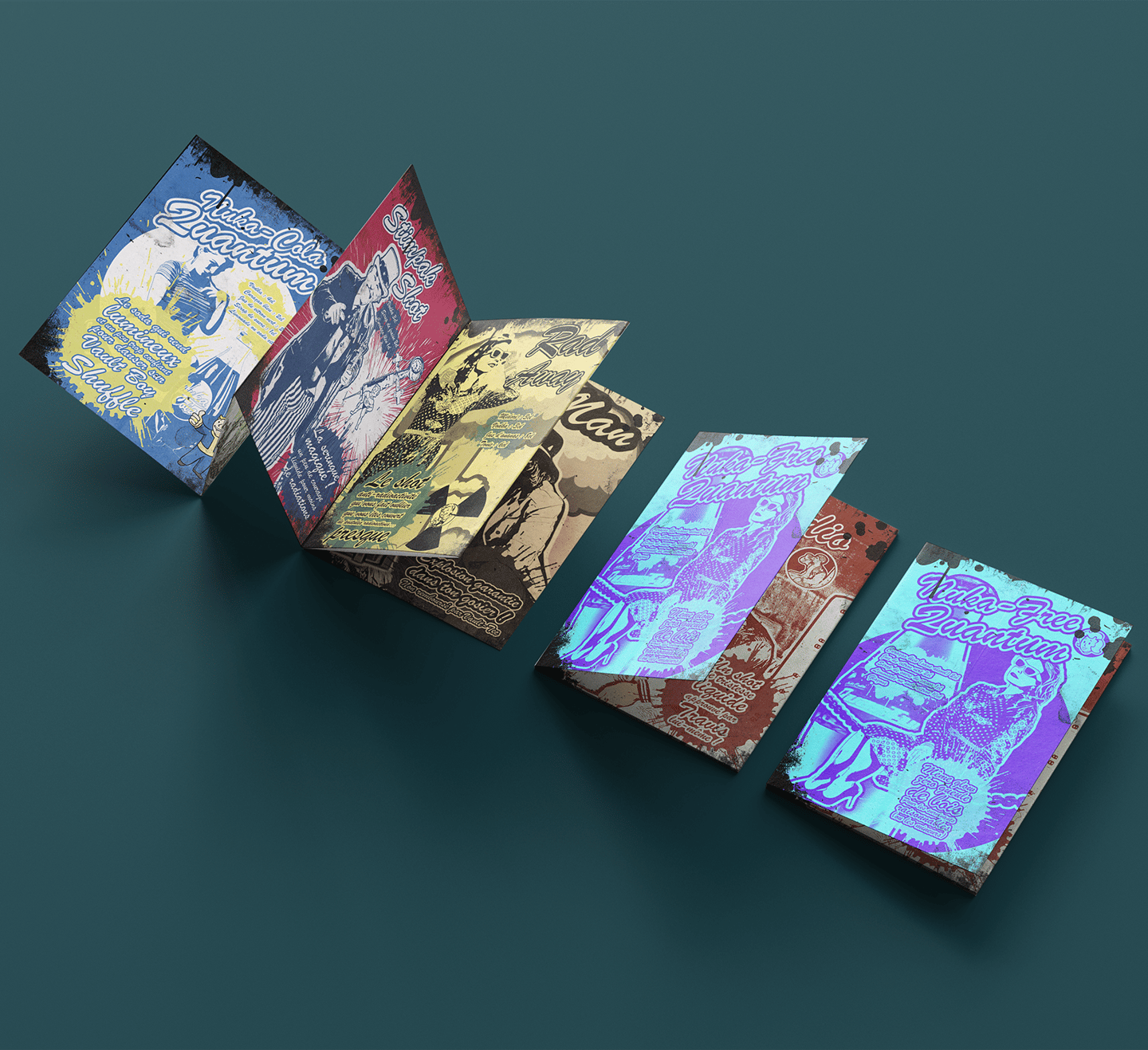 Conception graphique pour des affiches dans l'univers de Fallout