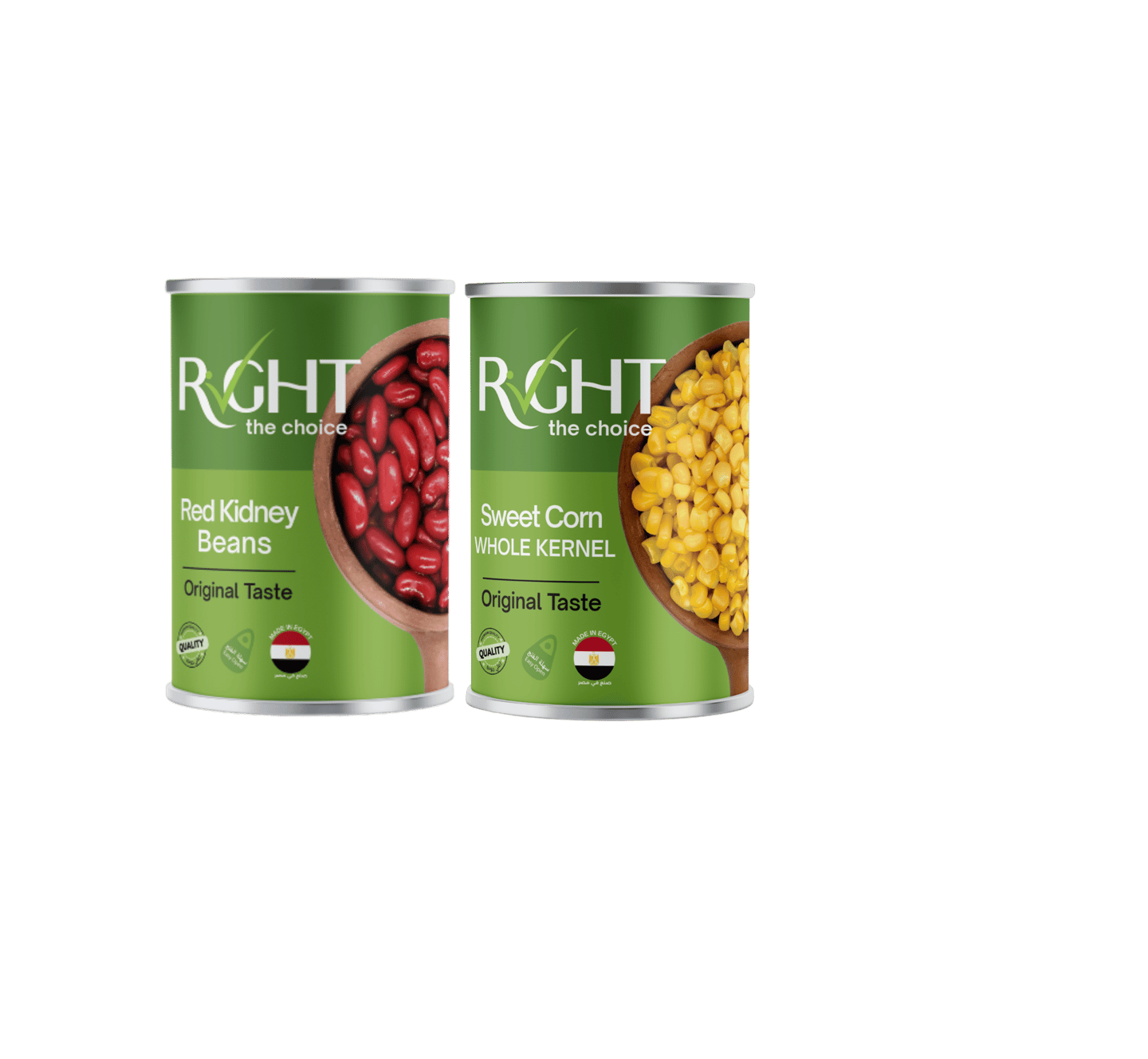 Raya FMCG's Right Brand: Red Kidney Beans and Sweet Corn for export and private label.