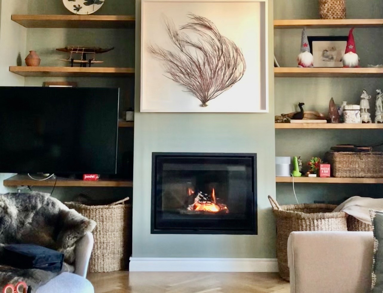 Warm inviting elegant living room in a house in Spain