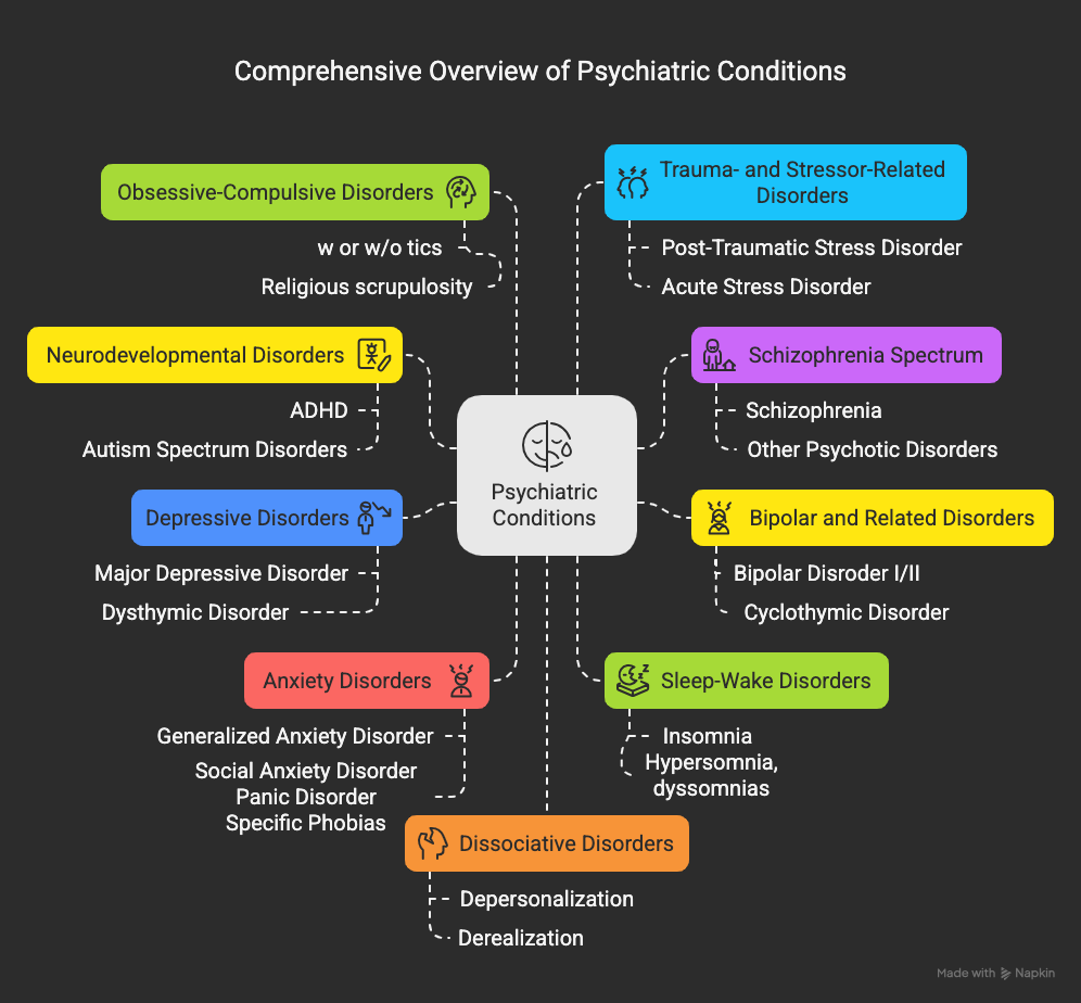 Expert psychiatric care at Innkeeper's Care for complex conditions like mood disorders, somatic symp