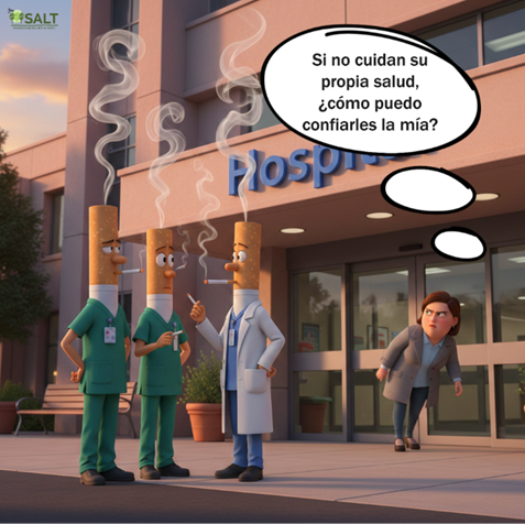 ¿Dónde se puede fumar en el hospital?