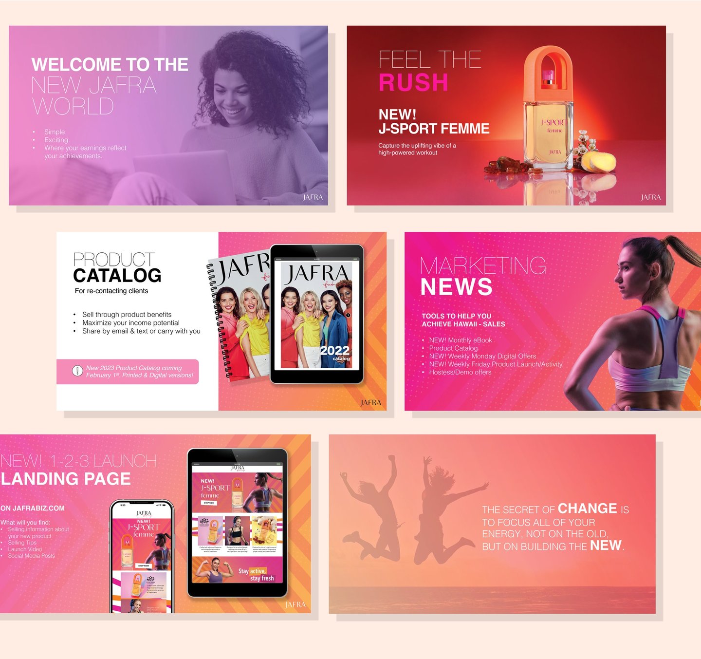 Pitch deck design neon modern clean dynamic