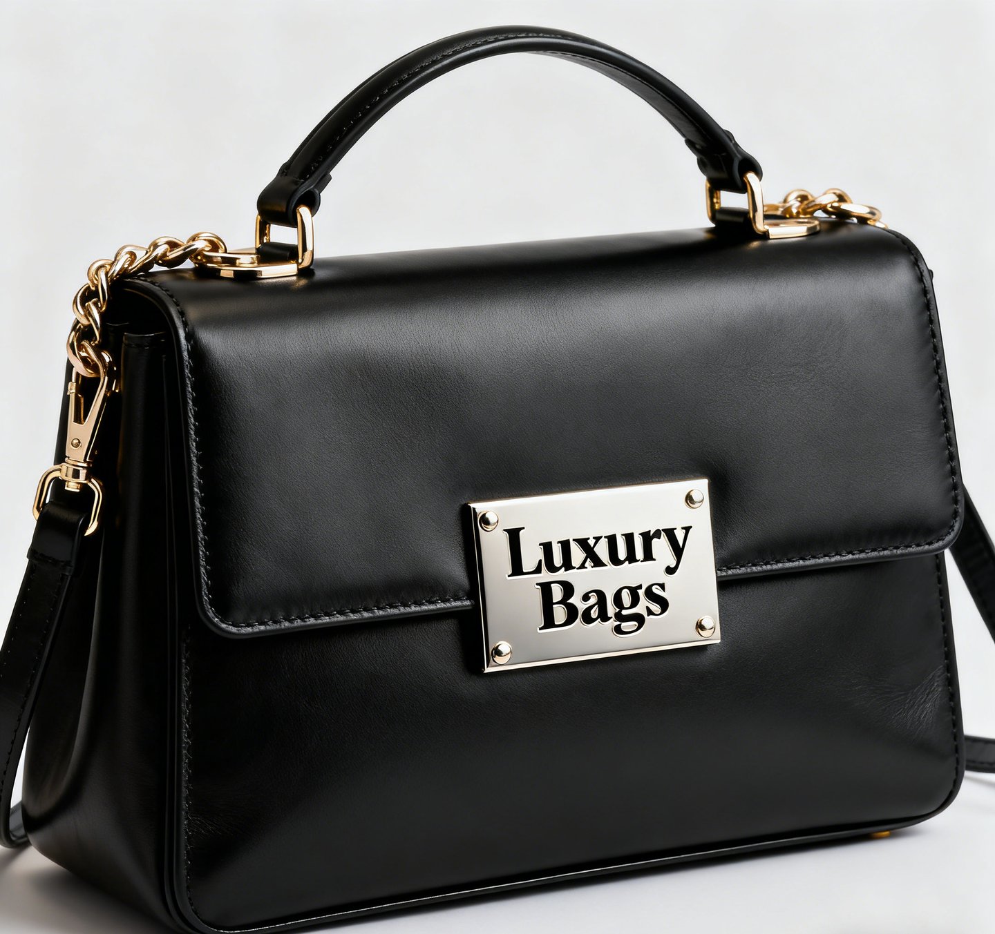a black purse bag with a luxury bag