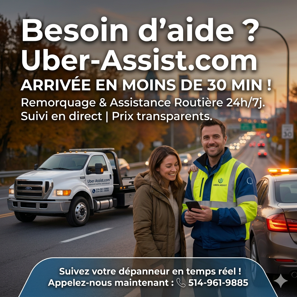 Remorquage laval Services de remorquage et d'assistance routière à Laval 30 minutes