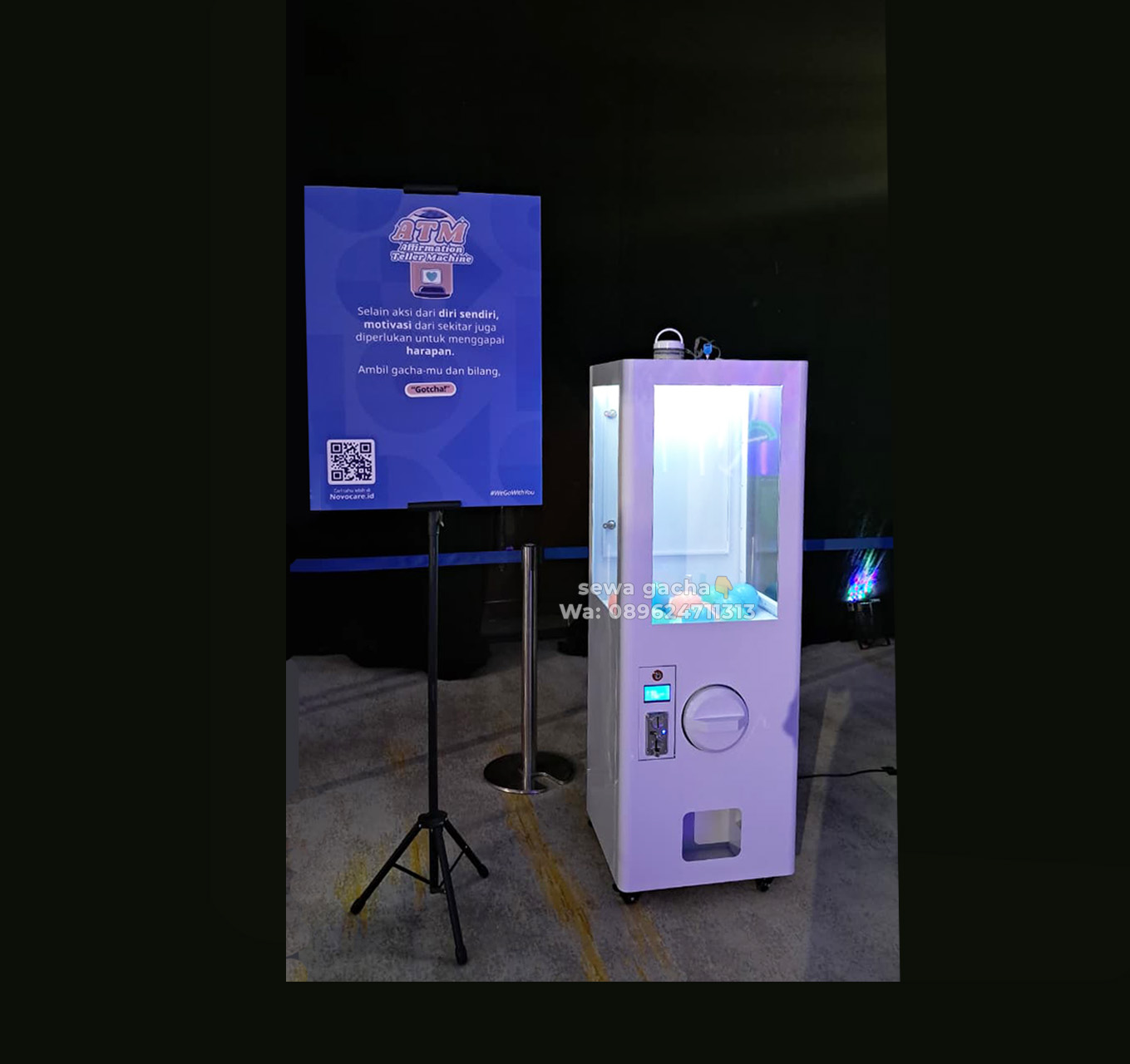 sewa mesin gacha gachapon jumbo kotak