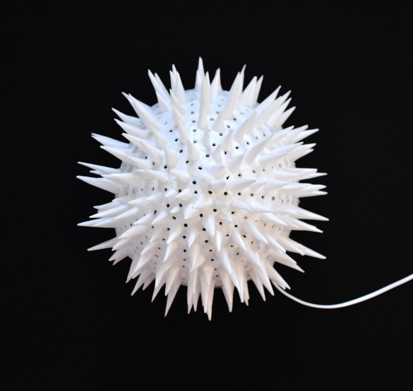 sea urchin paper sculpture