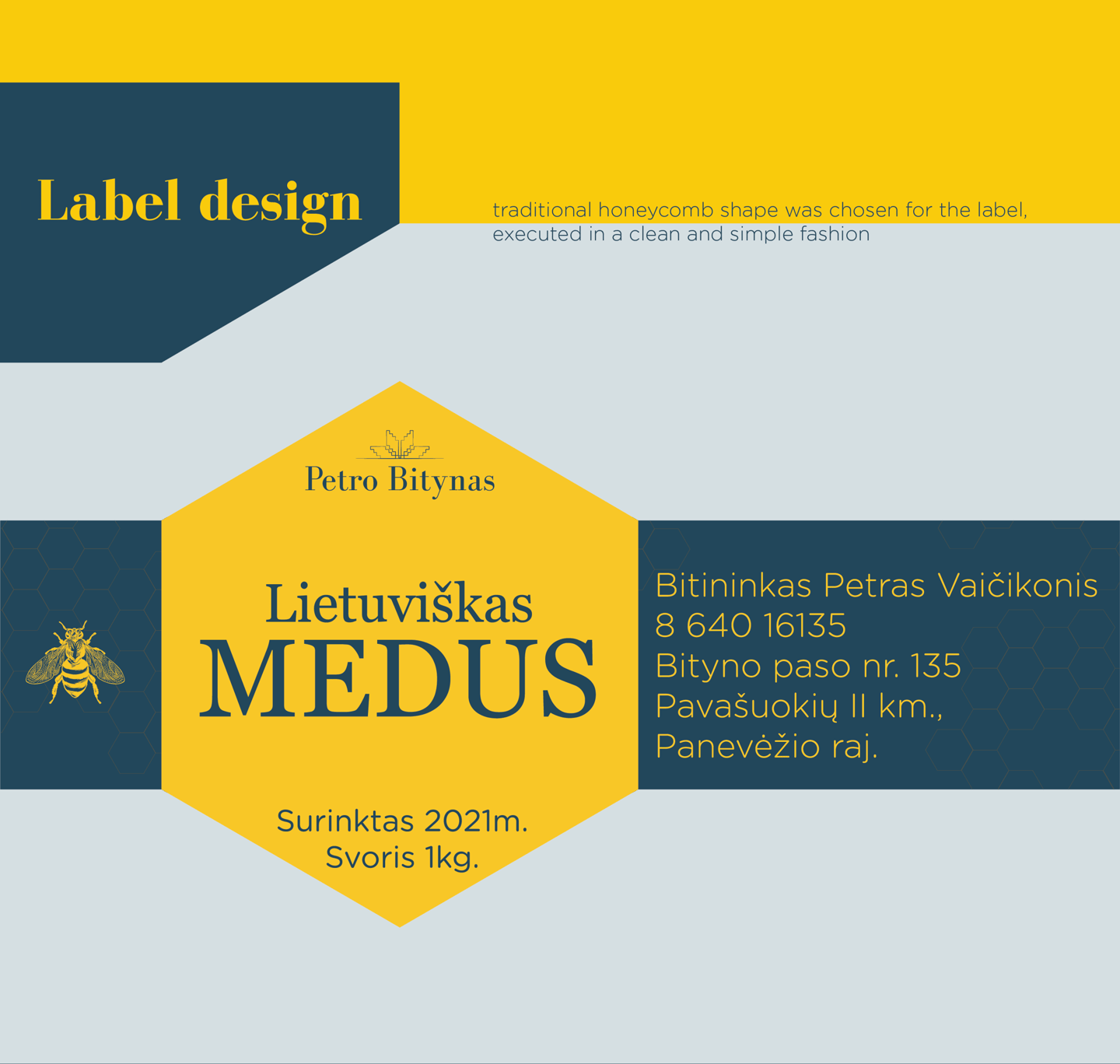 visual brand guidelines for a lithuanian beekeeper