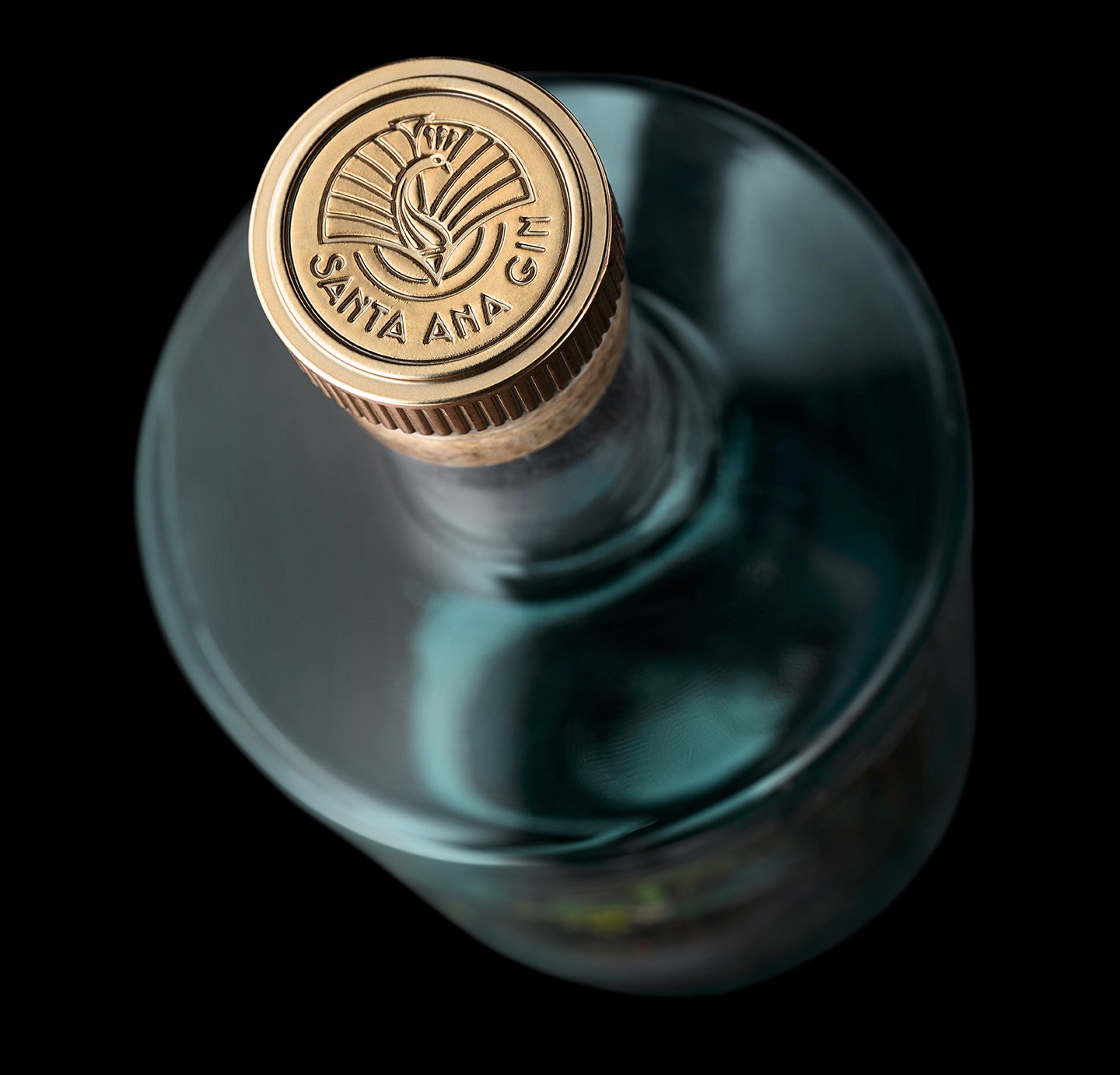 Close up of Turquoise Santa Ana Gin from above