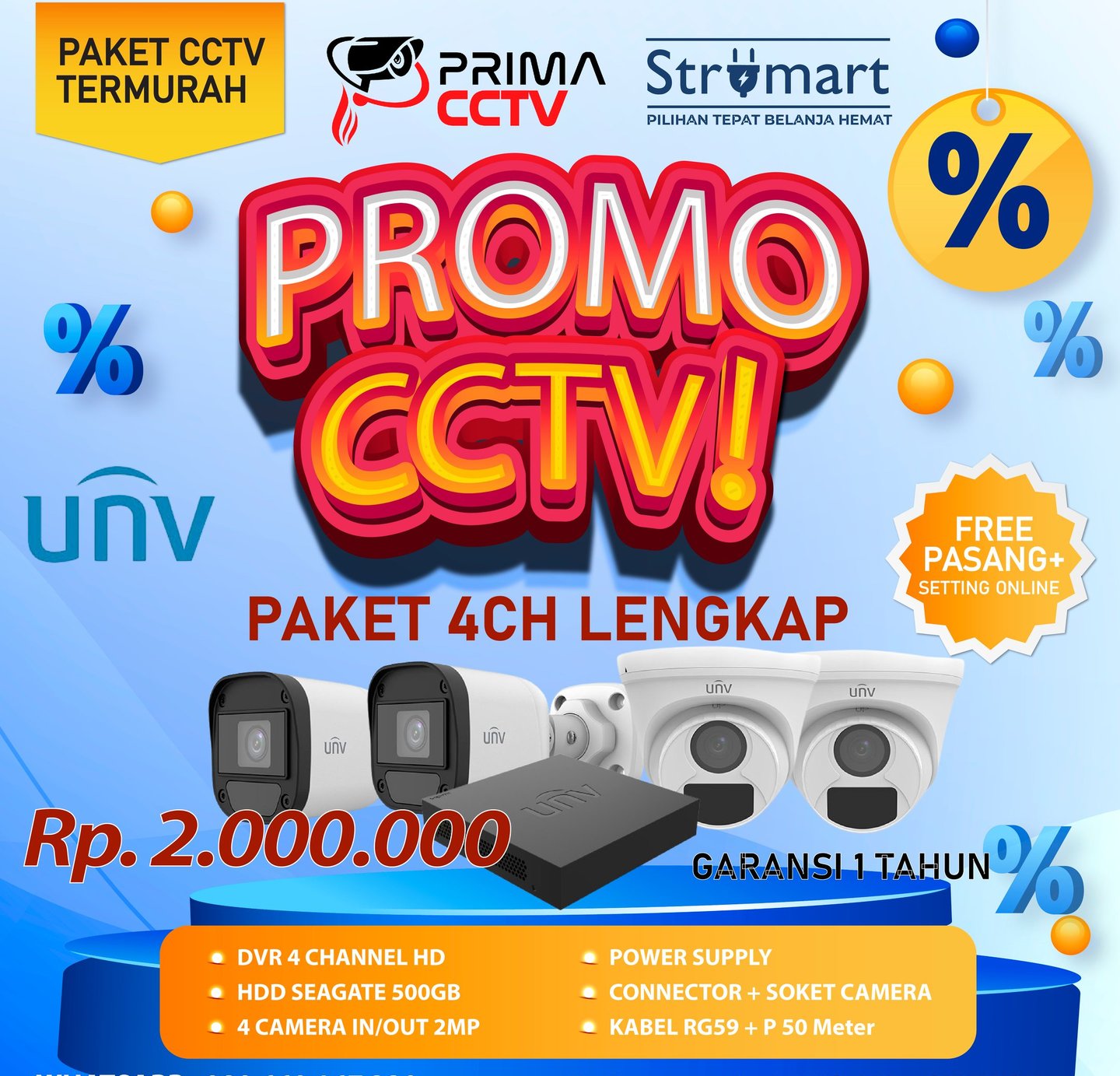 Promo Paket 4CH  UNV