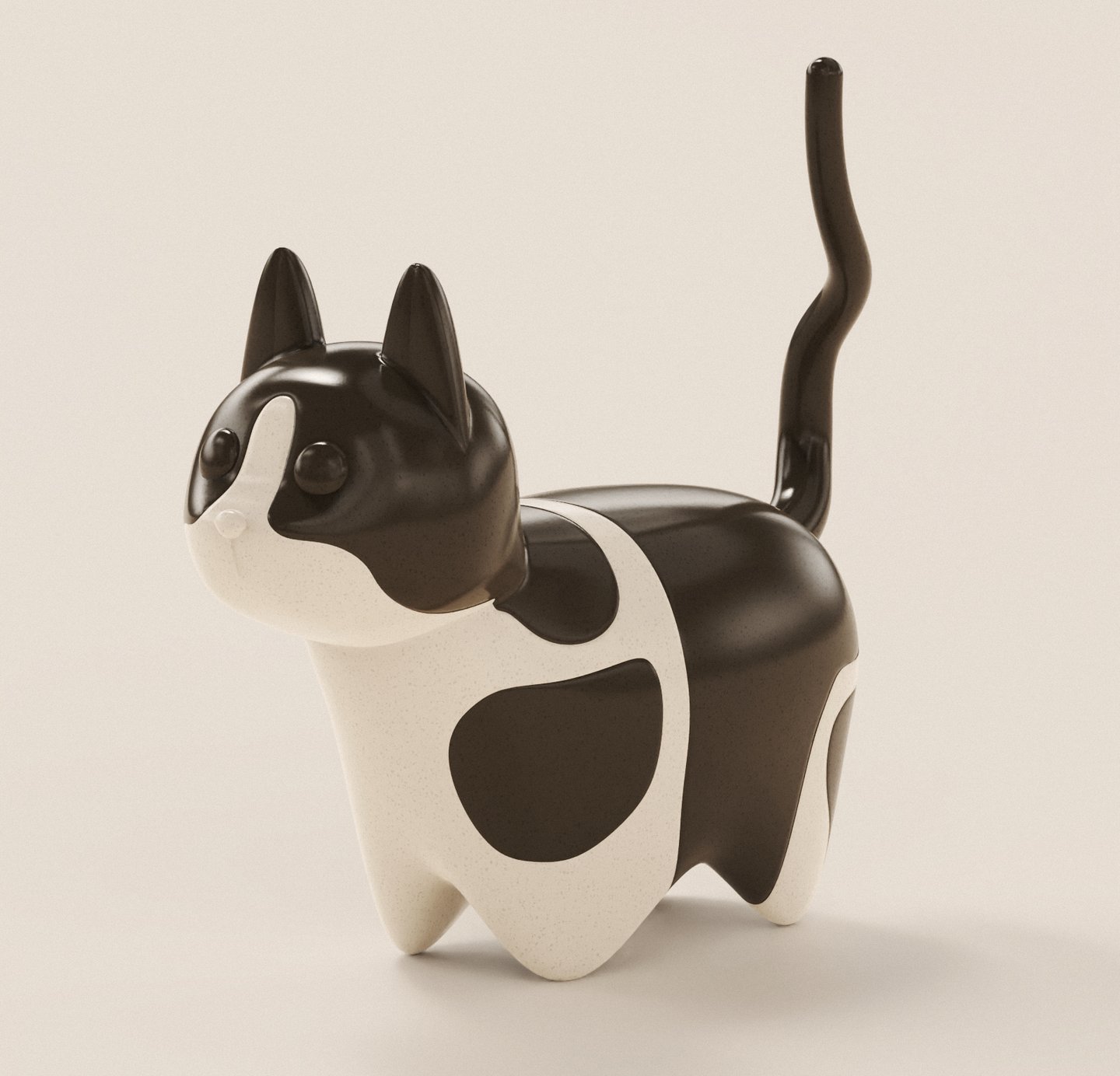 cat design 3d render