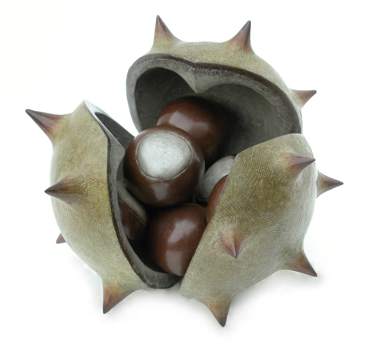 Bronze Sculpture Cluster Conker By Mark Richard Hall