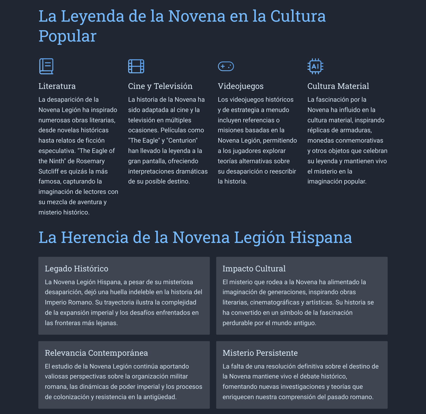 leyenda novena legion 