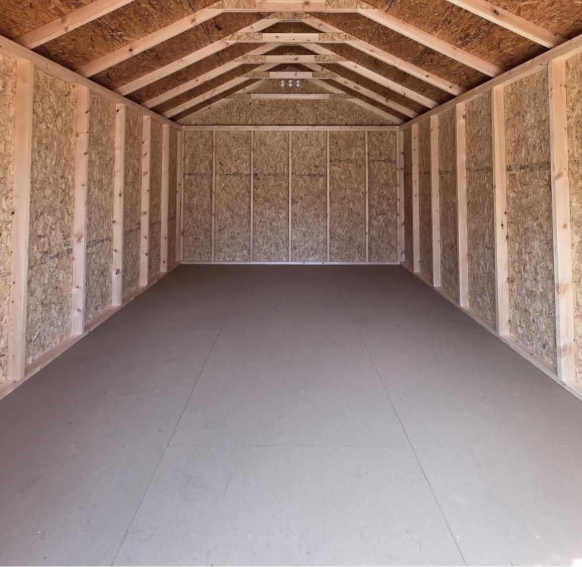 LP PROSTRUCT TREATED SHED FLOOR PANEL INSTALLED ON 2x6 PRESSURE‑TREATED JOISTS