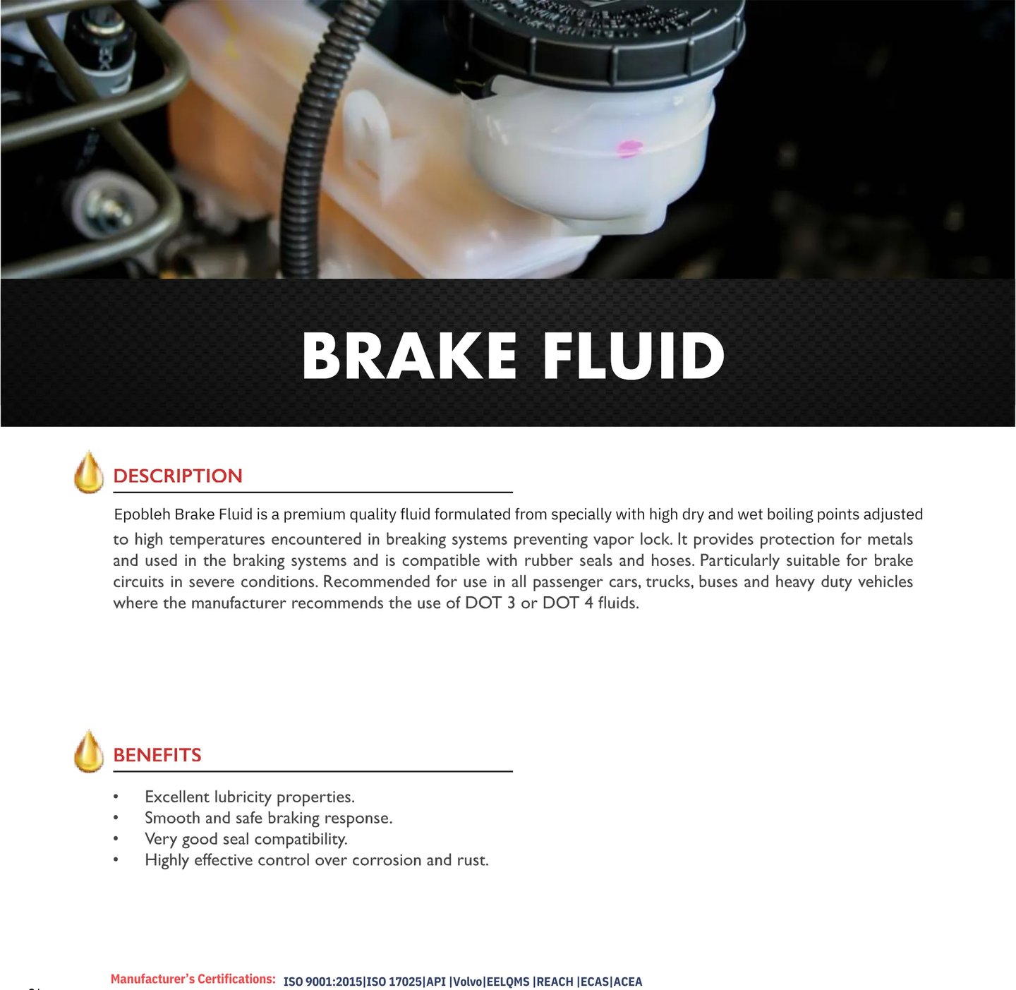 Wholesale brake fluid in the UAE