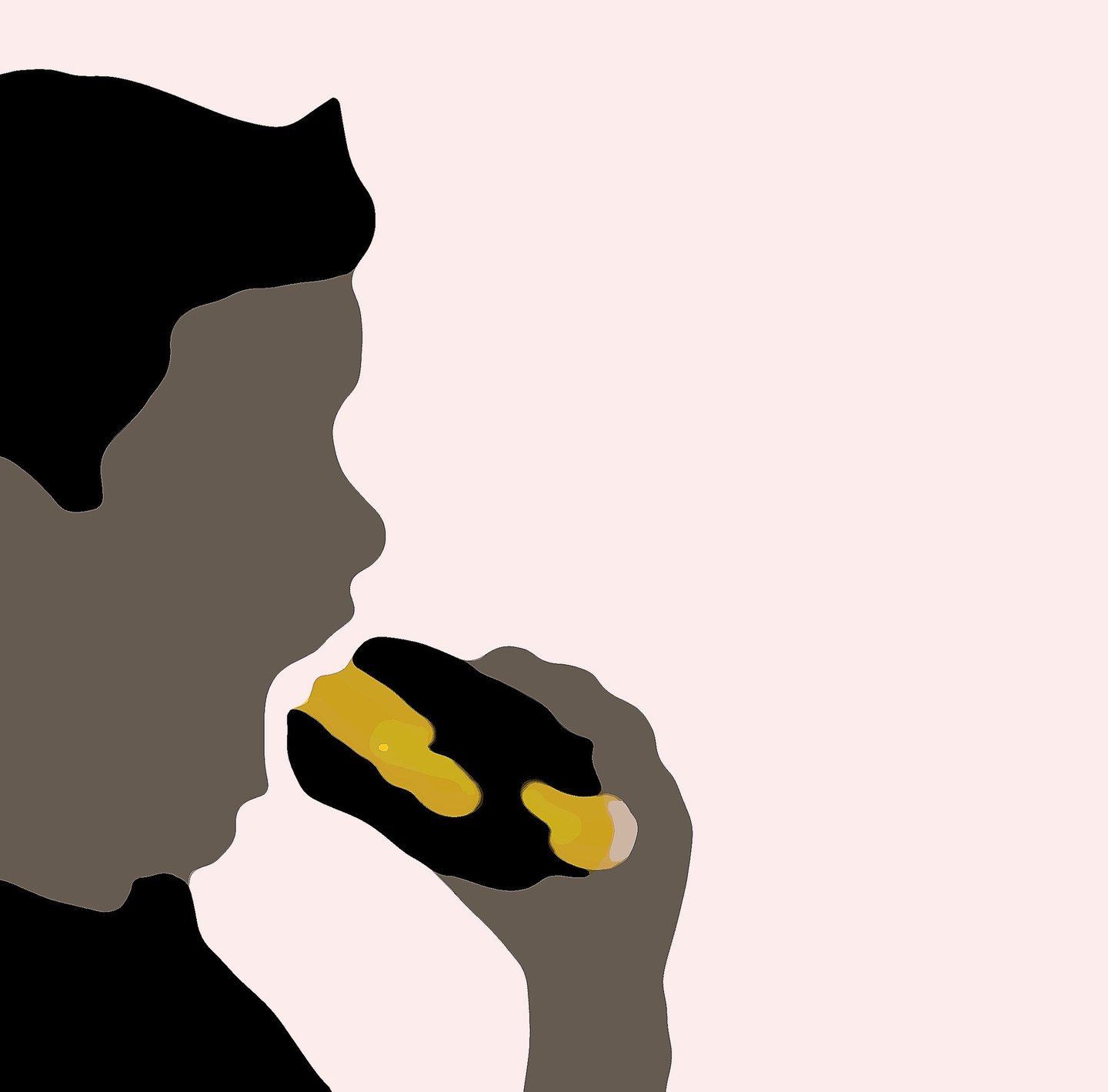 a child eating an hamburger