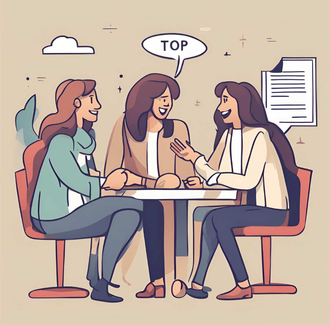 Pessoas em um Excelente Diálogo