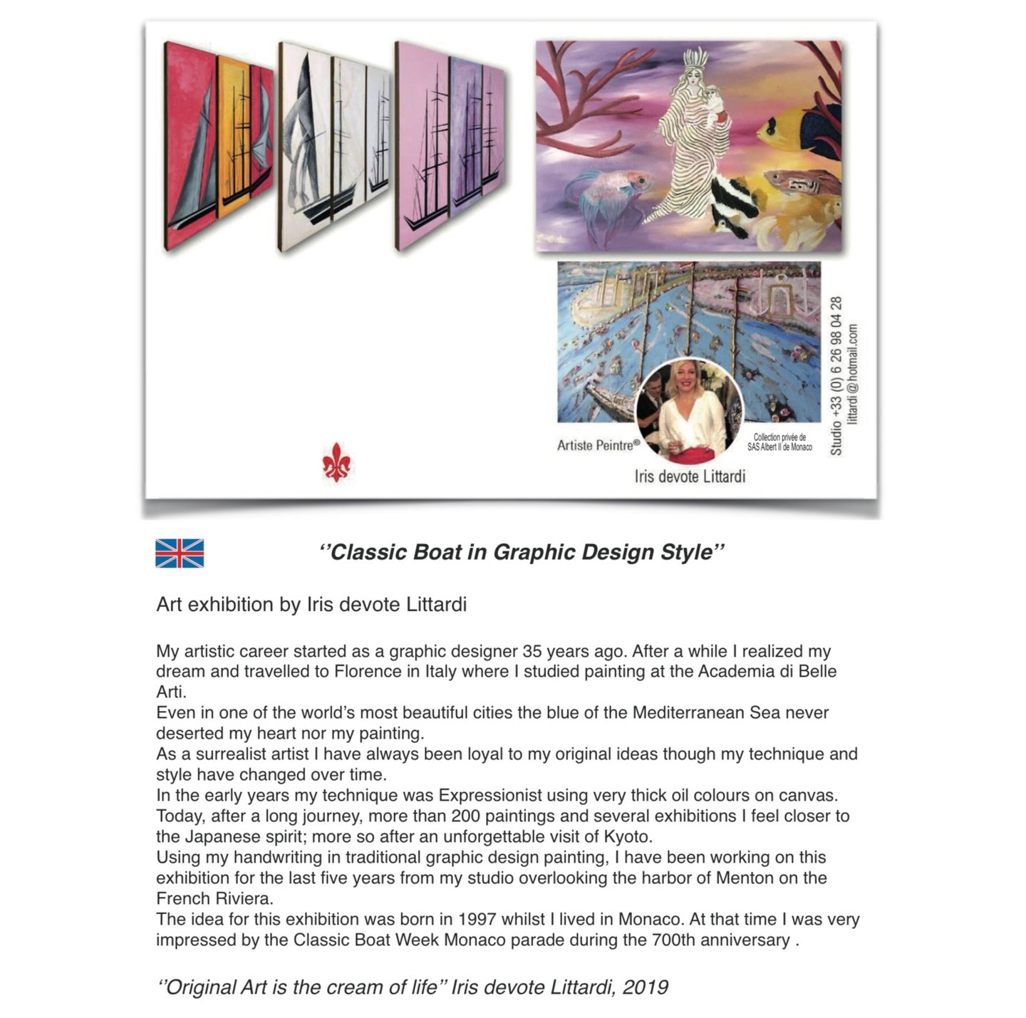 Iris Devote LITTARDI - Biographie anglais