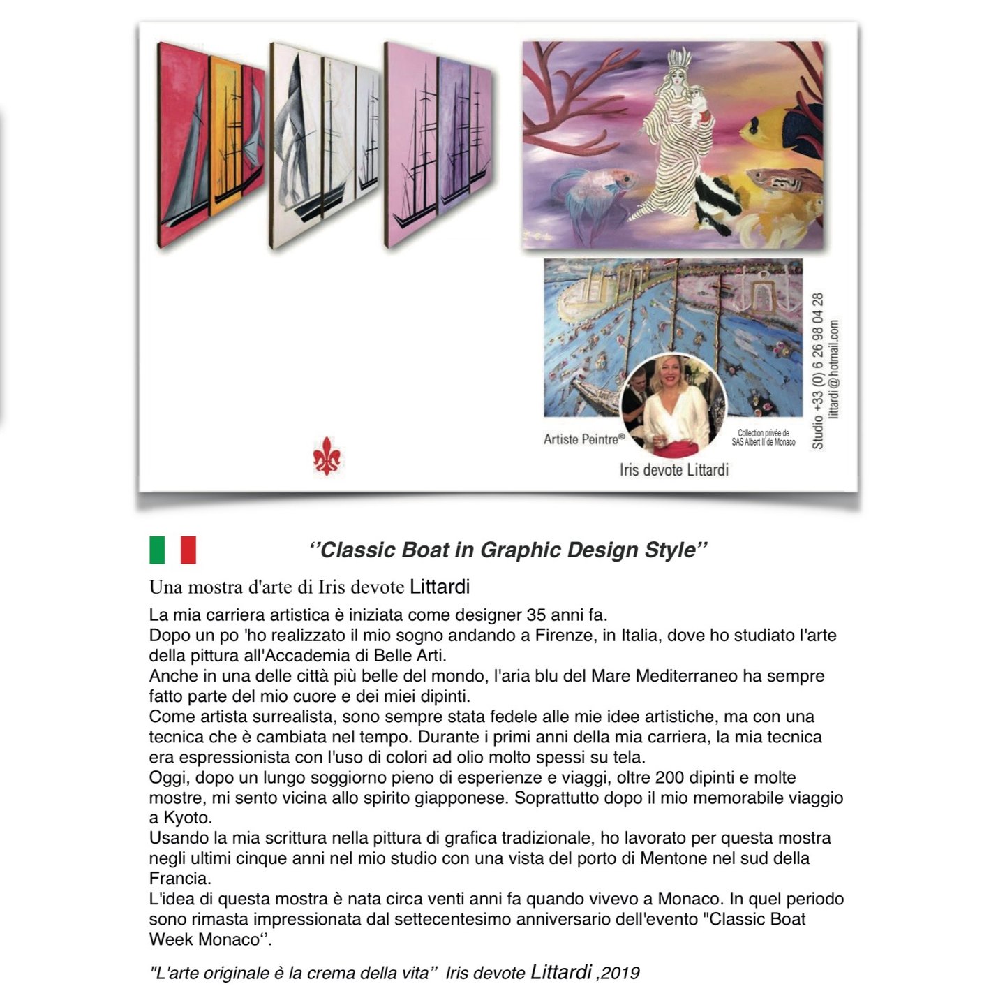 Iris Devote LITTARDI - Biographie Italien