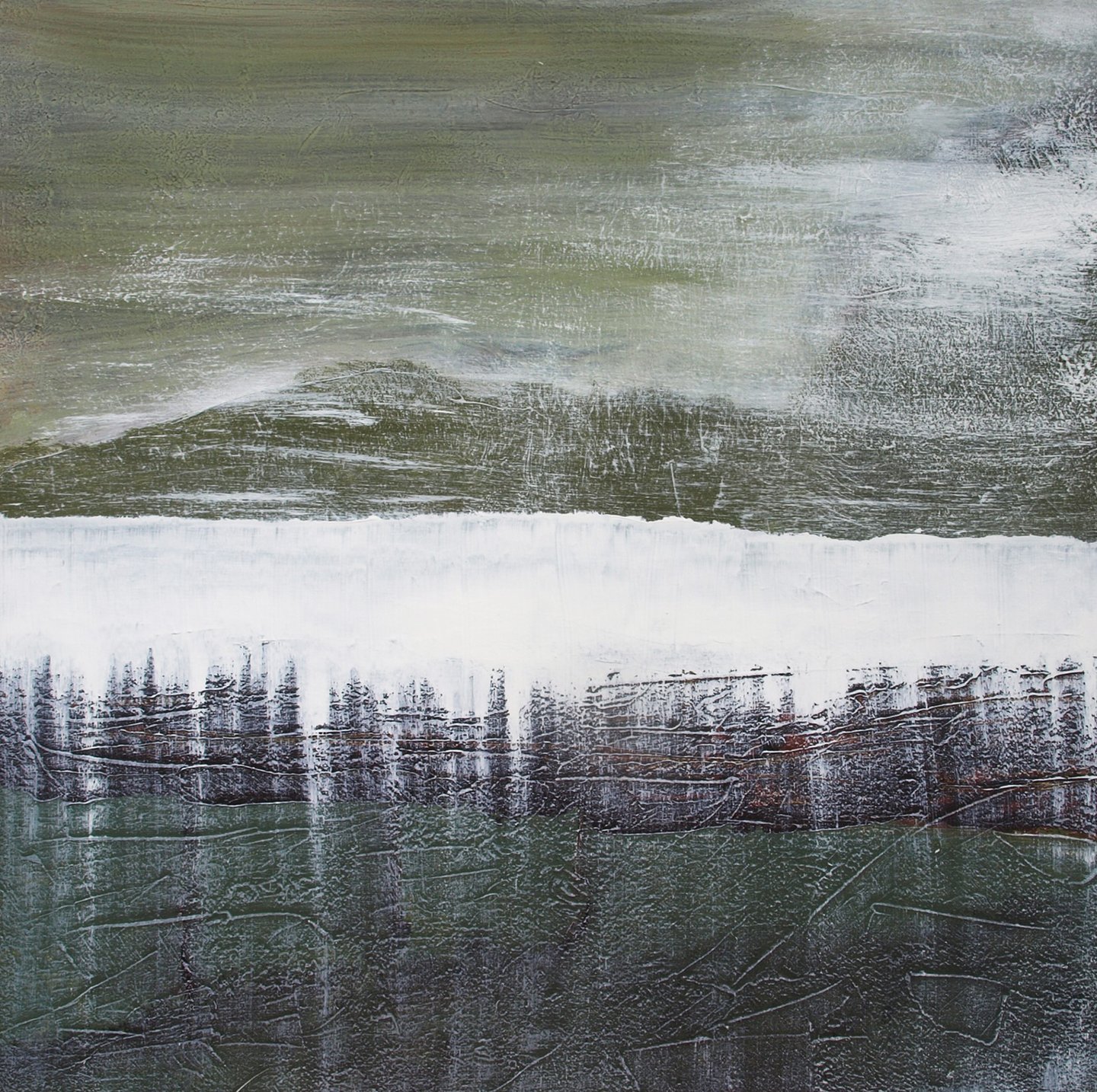 Artiste Jaï - Acrylique sur toile "Rêves décalés numéro 3"  - Collection "Les grands Espaces " 2025