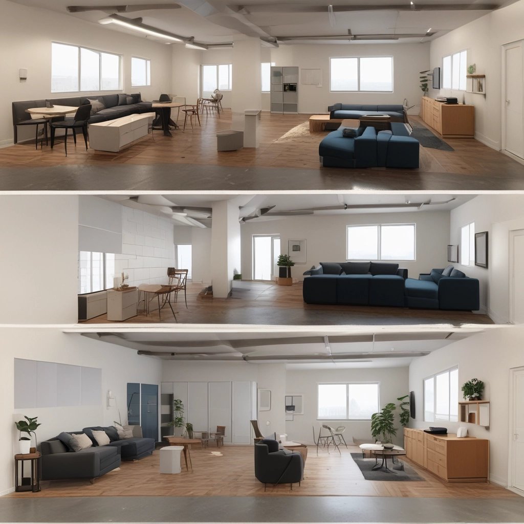 A bustling construction site showing cranes and workers collaborating under clear skies.