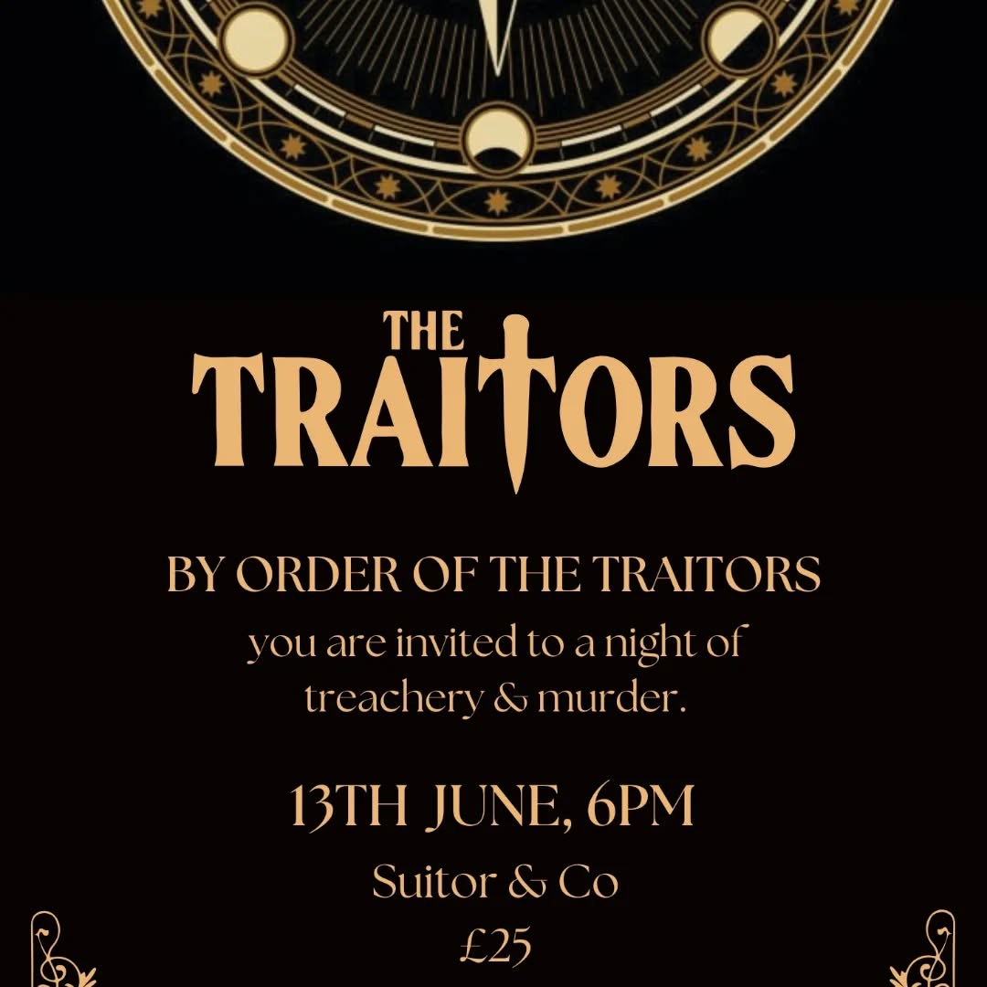 Traitors party invitation